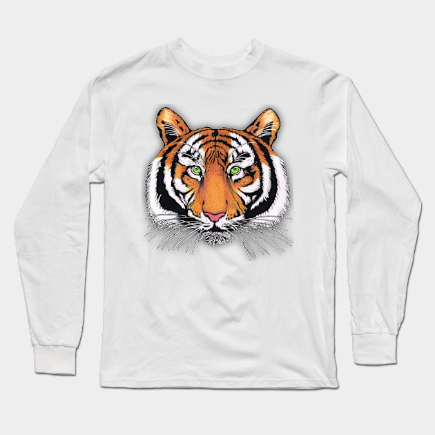 tiger Long Sleeve T-Shirt by SeymourArt